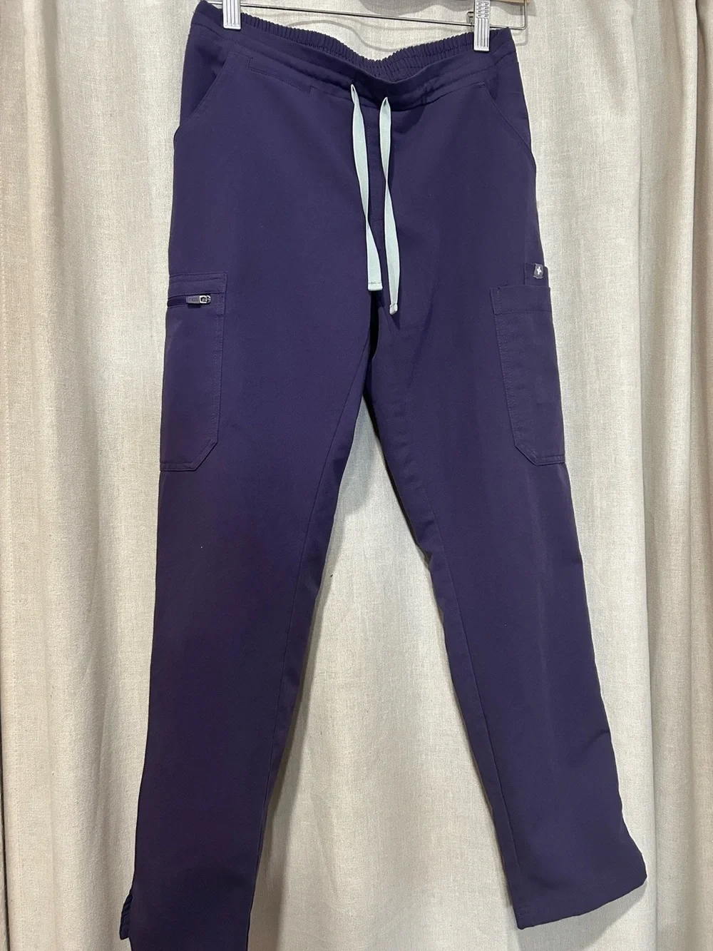 Figs men’s Deep Purple Cargo Joggers with Light Drawstring